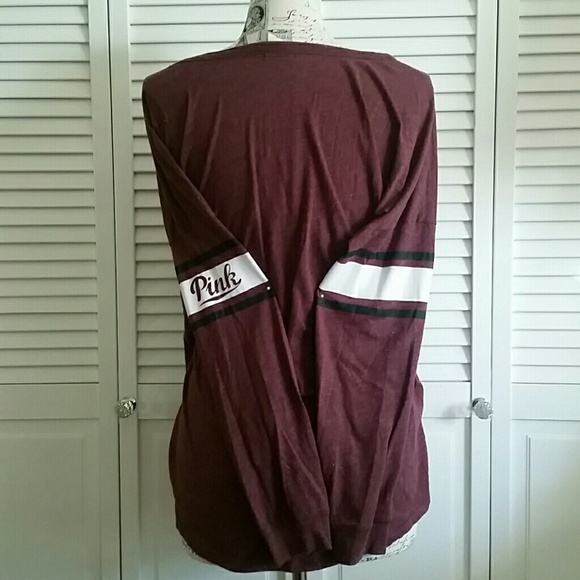 💋PINK Collegiate Long Sleeve Tee💋 - Picture 4 of 6